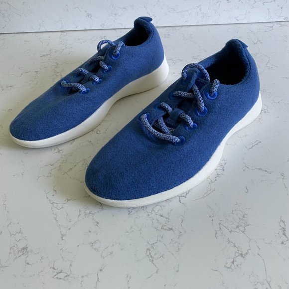 NWT Allbirds Limited Edition Hazy Cobalt Women’s Wool Runners Sneakers Size 7 - Picture 1 of 12